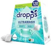 Dropps Dishwasher Detergent Pods: Unscented 120 Count Powers Away Baked On Food No Pre-Wash Powered by Natural Mineral-Based Ingredients Low Waste Packaging