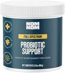 Nom Nom Dog Full Spectrum Probiotic Support Prebiotic Fiber and Inulin Powder Blend - Dog Probiotic for Digestive, Immune, and Dog Allergy Health Preferences