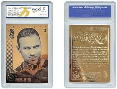 Derek Jeter NY Yankees 2004 Gold Signature Laser Line 23K Gold Card - Graded GEM-Mint 10
