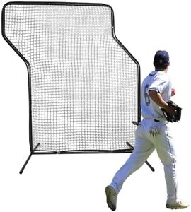 Doublehorse Baseball Z Shaped Screen - 7x5 FT Portable Heavy-Duty Steel Frame Softball Protective Batting Pitching Hitting Training Use Net for Indoor Outdoor Pitcher Player Adult Men Youth