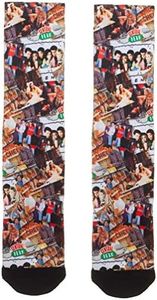 FRIENDS TV Show Scenes Collage All Over Sublimated Print Crew Socks