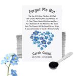 25 PERSONALISED Funeral Seed Packets with Forget Me Not Seeds/Funeral Favours for Guests to Grow Funeral Flowers/Funeral Decorations & Funeral Gift