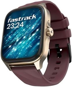 Fastrack New Astor Fs1 Pro Smartwatch|Large Super Amoled Display(1.97") Aod|Nextgen Chipset Lag Free&Fast Experience|Functional Crown|Singlesync Bt Calling|100+ Sports Modes&Watchfaces|Ip68, Wine Red