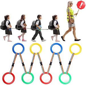 16 Pcs Toddlers Walking Ropes Preschool Walking Rope for Kids Colorful Line Safety Loops Detachable Transition Rope for Children's School Kindergarten Outdoor Supplies Wrist Leashes