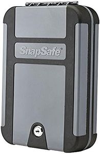 SnapSafe Treklite Key Lock Box - Polycarbonate Portable and Lightweight Gun Lock Box - With Keyed Lock and Foam Lining - Ideal for Travel, TSA Approved - XL, Black, 10 x 7 x 2 Inches