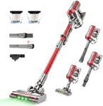 Akitas V10A Cordless Vacuum Cleaner 450W BLDC Motor 45kPa Suction 60min Runtime Lightweight Stick & Handheld LED Power Brush with Green Light Tangle-Free Ideal for Carpet Hard Floors & Pet Hair