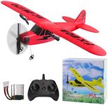 yusvwkj RC Airplane Easy to Fly EPP RC Plane with USB Charging, 2.4GHz Remote Control Glider,Suitable for Beginners, Children and Adults Red