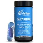 WishNew Wellness DAILY RITUAL Multivitamin for Men 50+ | Enhanced with MCT, Ashwagandha & Ginkgo | 60 Delayed Release Capsules for Optimal Wellbeing