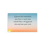 REGALOCASILA Friends Know Your Smile Friendship Quote Fridge Magnet Home Decoration Kitchen Decor Accessories Matte Finish Birthday Gifts for Students