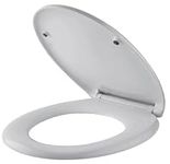 Soft Close Toilet Seat Cover Seat Oval Standard Toilet Seat Quick-Release for Easy Cleaning Plastic Material Durable Loo Seat Easy Top Fix Blind Hole Fixings by AAN®