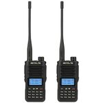 Retevis RA89 Ham Radio, High Power, IP68 Waterproof, Dual Band Amateur Radio, VFO, 2500mAh Battery, Type-C Rechargeable Walkie Talkie, Easy to Pair for Emergency Rescue, Hunting (2 Pcs, Black)