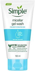 Simple Water Boost Micellar Facial Wash| 100% soap-free| No Soap| No Perfume| No Harsh Chemicals & Parabens| For Dry Skin Type, 150 ml