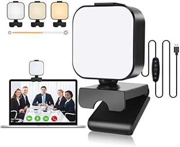 Aulynp Magnetic Video Conference Lighting Kit, Laptop Computer Monitor LED Video Light 6500K Dimmable Webcam Light for Remote Work, Online Education, Self Broadcasting, Zoom Calls and Live Streaming