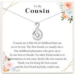 Mum Daughter Grandma Auntie Sister Gifts, Infinity Necklace Gifts from Daughter Mum Granddaughter Niece, Best Birthday Christmas Mothers Day Graduation Presents for Her Granddaughter Niece Wife Girlfriend Cousin, Cubic Zirconia