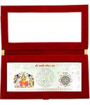 LVA CREATIONS Fine pure Silver Currency laxmi ganesh Saraswati Note coin bar combo of lakshmi ganesh yantra with 999 Purity for gift in happy birthday gift & happy anniversary gift festive gift pack for pooja & Dhanteras diwali. gift for wife birthday wedding special