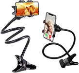 CELLMASTER Metal 360 Degree Flexible Portable Foldable -Lazy Stand Bracket Cell Phone Holder/Gooseneck Long Arm Clip Mobile Stand for Table Mobile Stand for Bed Office