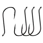 50pcs/100pcs Octopus Fishing Hooks Jig Hooks Beak Offset Circle Hooks Octopus Longline Hooks Curved Handle Long Handle Olecranon Oblique Fish Hooks for Freshwater Saltwater Size 1/0-100pcs