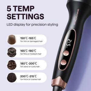 Wavytalk 38mm Thermal Brush – Rose Gold Hair Styling Tool