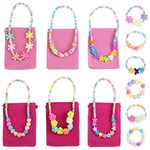 kilofly Princess Party Favor Jewelry Value Pack, Necklace & Bracelet, 6 Sets