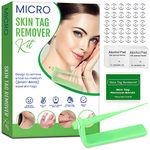 Skin Tag Remover Micro Skin Tag Removal Kit with 24 Micro Skin Tag Bands Mole Remover for Face, Neck and Body-Micro Skin Tag（2-4mm)