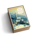 DaySpring - Thomas Kinkade - God’s Love Still Shines Bright - 50 Bulk Christmas Boxed Cards, NRSV (J7189)