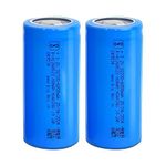 Sashik Pack of 2Pcs 3.2Volt 6000mAh Lithium Ion Phosphate Rechargeable Battery Pack of 2