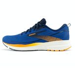 BROOKS Men's Trace 3 Sneaker, Blue/Peacoat/Orange, 8 UK