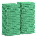 Avalon Towels - Microfiber Cleaning Cloths (Value Pack of 36) Size 16" x 16", Highly Absorbent Cleaning Rags, Lint Free Towels for Home, Reusable and Washable, Microfiber Towels for Cars (Green)