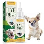 Dog Eye Drops, Natural Eye Drops for Dogs, Advanced Dog Eye Infection Treatment, Relieves Pink Eye and Allergies Symptoms, Daily Eye Care for Dogs and Cats