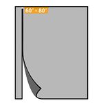 Yotache Left Right Side Universal Opening Magnetic Screen Door Fits Door Size 60 x 80, Reinforced Sewing Net Curtain for Balcony, French, Sliding Glass Door, Actual Screen Size 62" x 81"