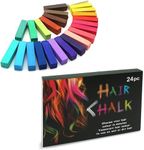 Hair Chalk, 24-Color Set Non-Toxic Temporary Hair Dye Pastels for Women, Girls, Kids, Teens, and Adults - Easy to Apply, Washable, Vibrant, and Safe Hair Coloring Solution H&Q