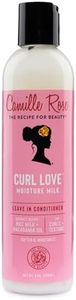 Camille Rose Curl Love Moisture Milk, Leave-In Conditioning Cream for Curls and Coils, Nourish and Strengthen, Macadamia Nut & Vanilla, 240 ml (Pack of 1)