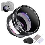 NEEWER 52mm 0.43X HD 2 in 1 Fisheye & Macro Lens, Wide Angle Fisheye Lens with 18mm Focal Length Compatible with Canon T7 M50 90D M6 MarkII Nikon D780 D850 Z50 Z fc Fujifilm X-T4 X-T3 X-T30, LS-20