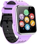 Kids Game Smart Watch Boy Girl Age 3-12 with 24 Games Dual Camera 1.54" HD Screen Video Music Player Pedometer Alarm Clock Torch Calculator Student Digital Wrist Watch Electronic Learning Toys