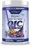 Purity Products OJC Blueberry Detox - Certified Organic Juice Cleanse Bloat + Gas Relief- Ft. OptiBiome Probiotics, Organic Super Fruits + 4 Grams Organic Psyllium Fiber - Vegan - 30 Day Supply