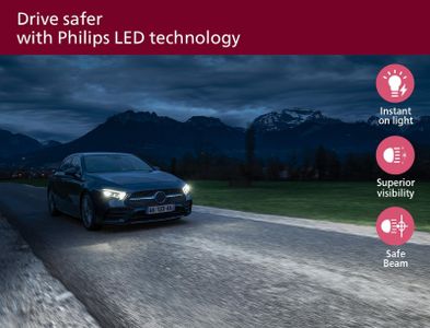 Philips Ultinon H7 LED Headlight Bulb – 6000K Bright White