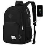 Backpack for Men and Women,School Backpack for Teenager,15.6 inch Laptop Bookbag with USB Charging port for Business Work College Travel