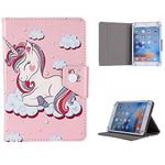 Girls Favorite Cartoon Kids Tablet Case For Universal 7" 8" 9.7" 10" 10.1" Inch Cover 7" 8" 9.7" 10" 10.1" inch (Universal 8" (8" Inch), Pink Unicorn)