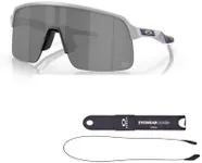 Oakley Sutro Lite OO9463 946327 39MM Matte Fog/Prizm Black Shield Sunglasses for Men + BUNDLE Accessory Leash + Designer iWear Kit