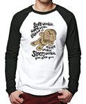 HotScamp Soft Wookie Men's Baseball Top - White/Black Medium