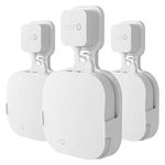 Wall Mount Holder for eero Pro Home WiFi System-Simple and Sturdy Wall Mount Holder Stand Bracket Without Messy Wires or Screws (White(3 Pack))