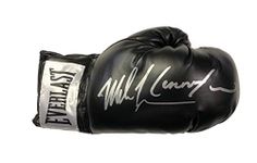 Allstarsignings Heavyweight World Champions Mike Tyson & Lennox Lewis dual signed boxing glove with COA & proof