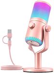 MAONO USB Gaming Microphone, PC Condenser mic for Computer/PS4/PS5/Mac, with Programmable RGB Lights, Mute, Gain, Monitoring for Streaming, Podcast, Twitch, YouTube, GamerWave DM30 RGB