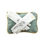 Melody Jane Dolls House Lady's Leather Gloves on Cushion Miniature Shop Bedroom Accessory