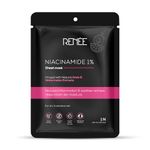 RENEE Niacinamide & Water Melon Sheet Mask, Helps Reduce Inflammation & Redness, Evens Out & Smoothen Skin, Soothes Sensitive & Dry Skin (Pack of 1)