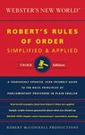 Webster's New World: Robert's Rules of Order: Simplified & Applied