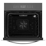 Empava 24" Electric Built-in Single Wall Oven Tempered Glass LED Digital Touch Controls 3400W 220V - Black