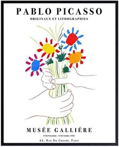 Pablo Picasso Poster - 8x10 Picasso Wall Art - Pablo Picasso Prints - Gallery Wall Art - Bouquet of Peace - Flowers - Museum Poster