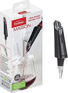 Trudeau Premium Wine Aerator and Decanter Pouring Spout, Clear Medium