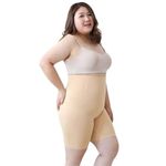 Mrs Queen Cotton Blend Lycra Blend Self Design Body Shaper for Women (Beige, S) (Pack of 1) (SFH007 SK S QYG)